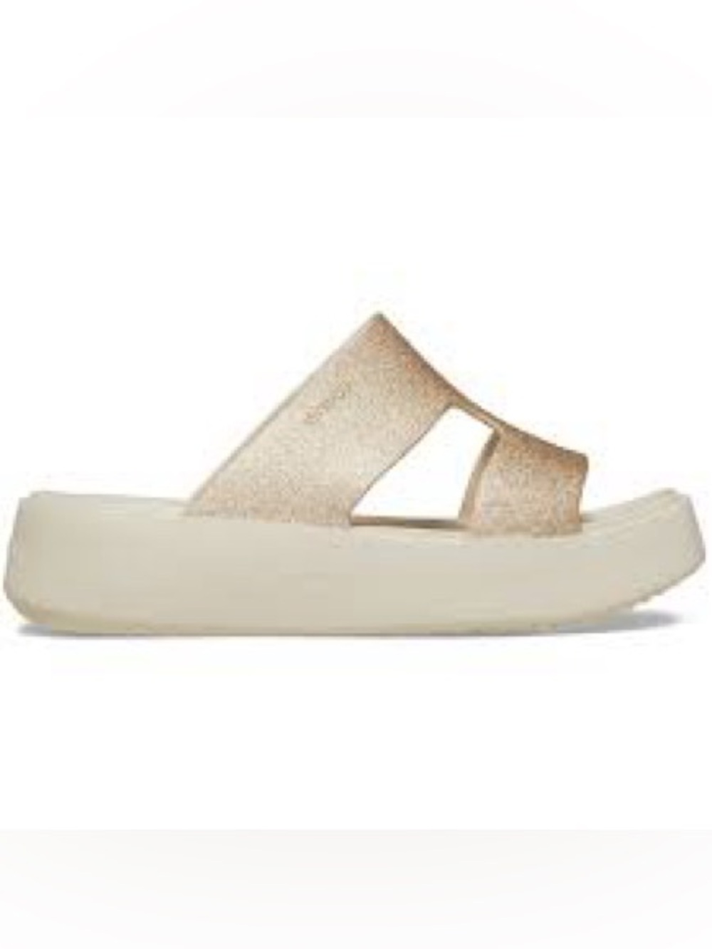 Crocs Getaway Platform Glitter H-Strap Sandals - Size 10